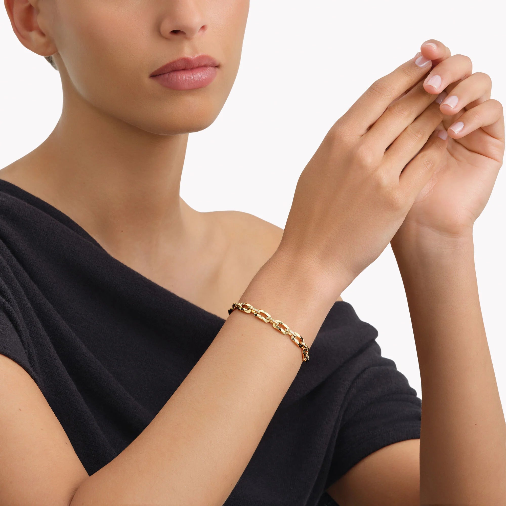 Diyon Graff Signature Small Chain Bracelet